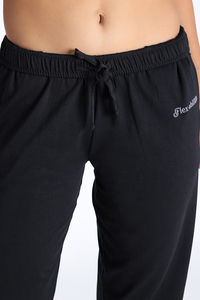 Zivame Knit Cotton Loungewear Bottom - Black Beauty — thumbnail 7